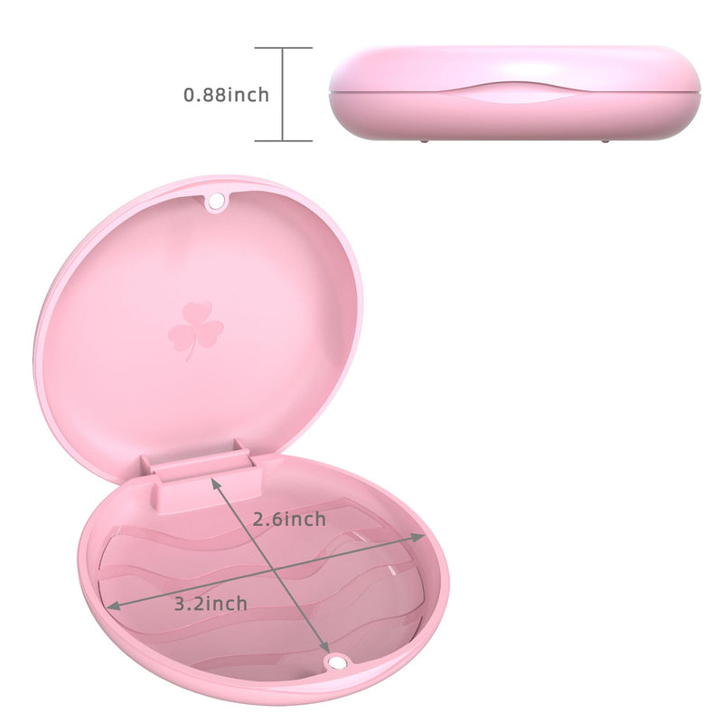 [Australia] - Orthodontic Mouthguard Case, Dental Retainer Case, Aligners Case (Pink) Pink 
