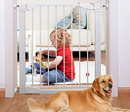 [Australia] - 4Pcs Universal Baby Gate Threaded Spindle Rod, M8 (8mm) Replacement Bolt Part for Baby & Pet Pressure Mounted Safety Gates, Extra Long Baby Tension Gate Extender (White) White 