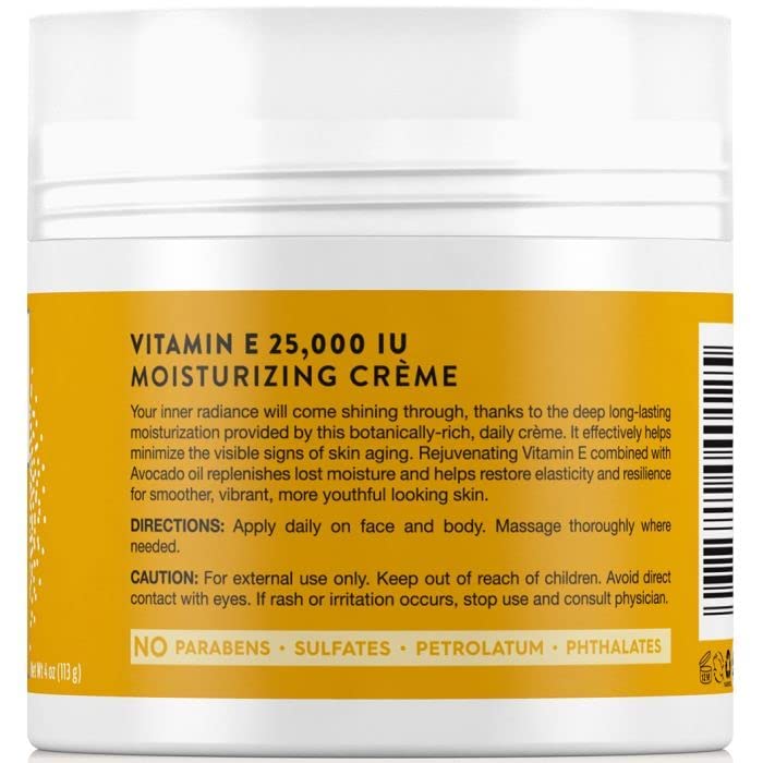 JASON Moisturizing Creme, Vitamin E 25,000, Age Renewal, 4 Oz & Skin Oil, Vitamin E 5,000 IU, All Over Body Nourishment, 4 Oz