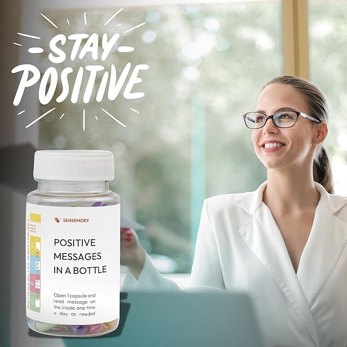 [Australia] - 50 Positive Messages in Bottle,Anxiety Relief Items, Stress Relief, Self Care Kit for Mediation,Positive Affirmation Gifts for Women, Self Care Kit for Mediation, Unique Health and Wellness Gifts 