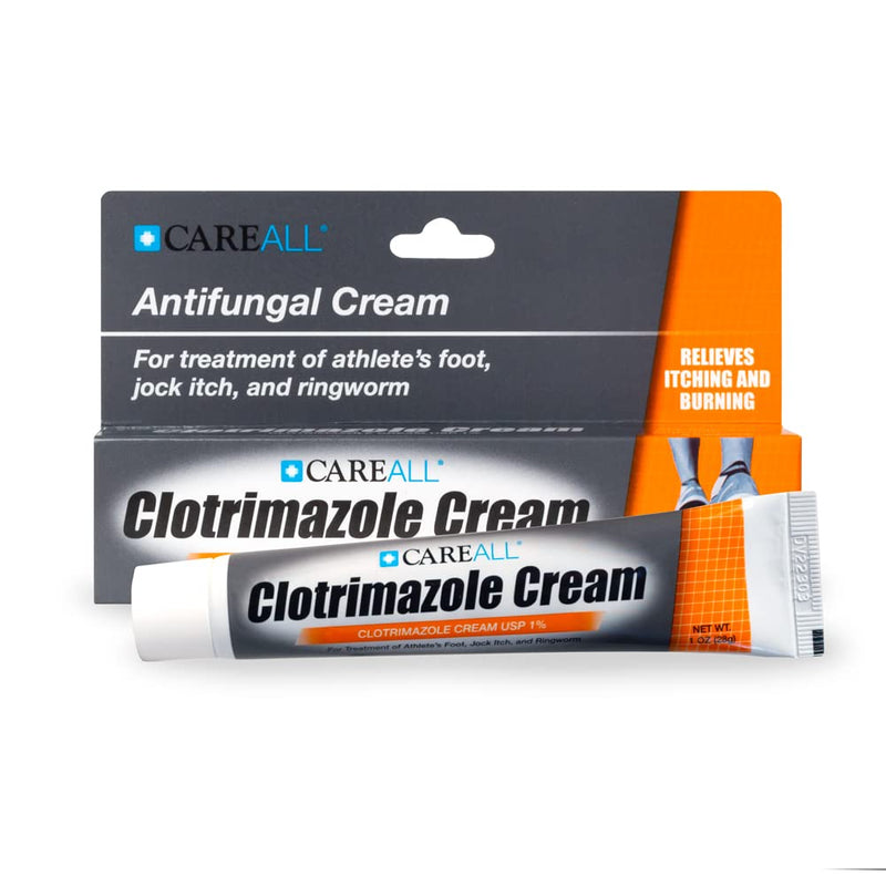 [Australia] - CareAll Clotrimazole Antifungal Cream 1% USP 1.0 oz. (6 Pack), Cures Most Athlete’s Foot, Jock Itch and Ringworm, Sooths and Relieves Itching, Burning and Cracking from These Conditions 