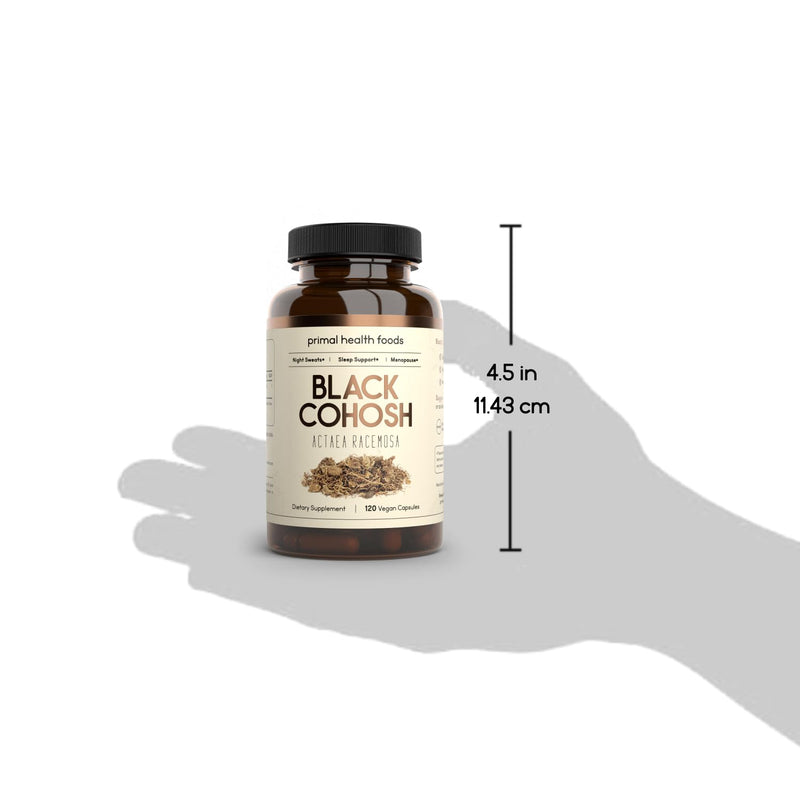[Australia] - Organic Black Cohosh 1000 mg 60 Servings | Menopause, Night Sweats and Sleep Support | Vegetarian, Organic, Non-GMO & Gluten Free 