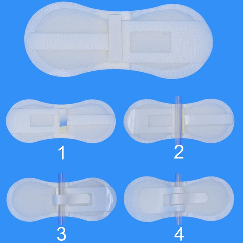 [Australia] - Low-Profile Catheter Stabilization Device for Kids Baby's Gtube Feeding Tube G J Tube Peg Pd Catheter Holder Peritoneal Dialysis Accessories Adhesive Patch Dressing (Pack of 10) Small 10 Pcs 