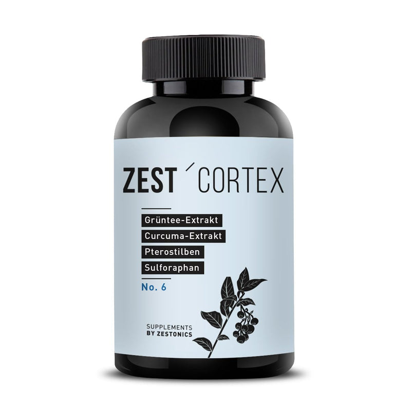 [Australia] - ZEST’CORTEX: Powder with green tea extract, pterostilbene, sulforaphane, turmeric, R-alpha lipoic acid and much more. according to Villodo and Perlmutter 