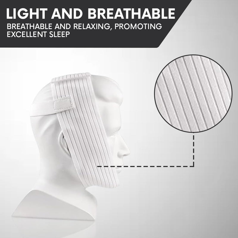 [Australia] - Super Deluxe White Chin Strap for Cpap Users - Anti Dry Mouth- Anti Snore Chin Strap Great Sleeping Solution for Men and Women to Keep Mouth Closed While Sleeping (1 pk) 1 pk 