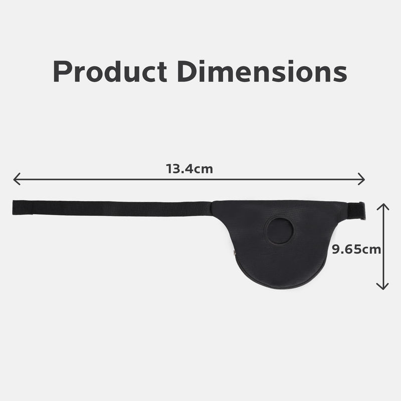 [Australia] - Ostomy Belt for Men & Women with Inner Pocket Security - Doctor-Recommended Support Wrap for Colostomy Ostomy Bag Covers for Sports, Daily Wear & Active Lifestyles Black 