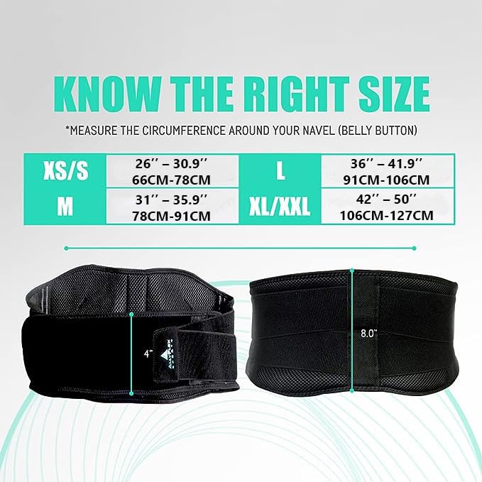 [Australia] - Back Brace for Lower Back Pain, Back Support Belts with Adjustable Strap, Breathable Lumbar Support Belt with 3D Lumbar Pads, Slim Fit Lumbar Brace, XL-XXL X-Large/2X-Large (Pack of 1) 