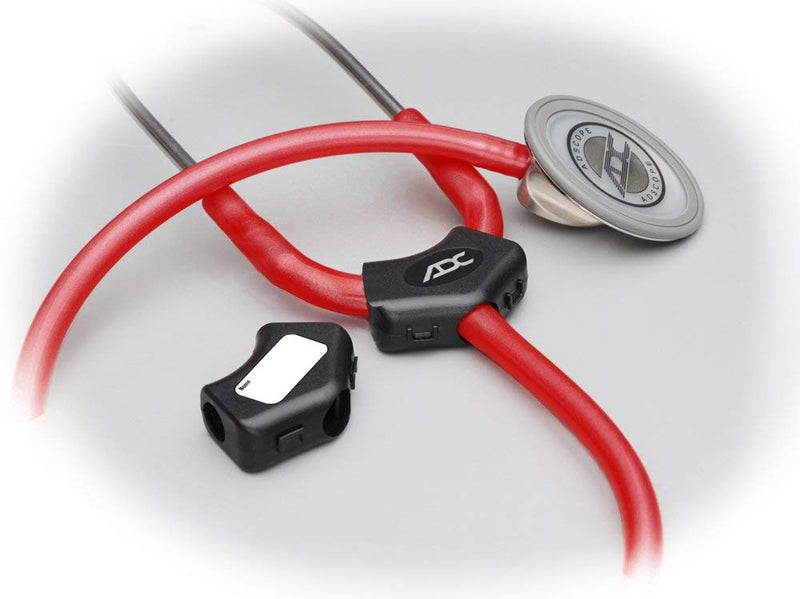 [Australia] - ADC 619CHM Adscope Lite Model 619 Ultra Lightweight Clinician Stethoscope with Tunable AFD Technology, Champagne Finish with Black Tubing 