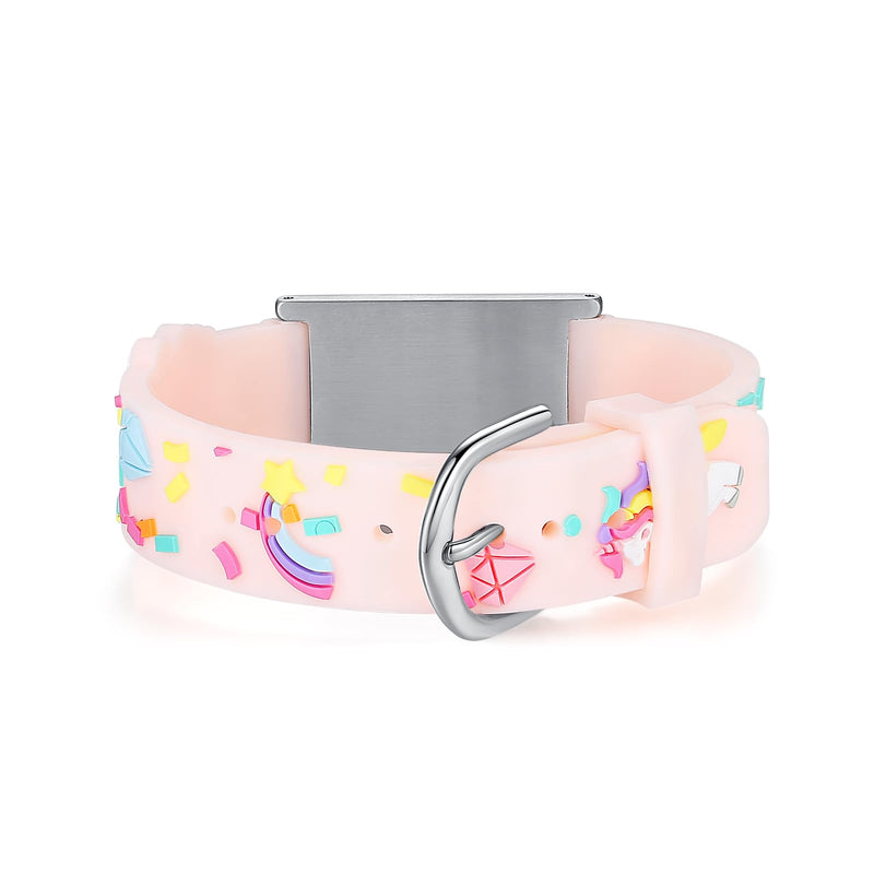 [Australia] - LinnaLove cartoon medical alert id bracelets Parents gift to Son, daughter, brother, sister SHEEP peanut allergy 