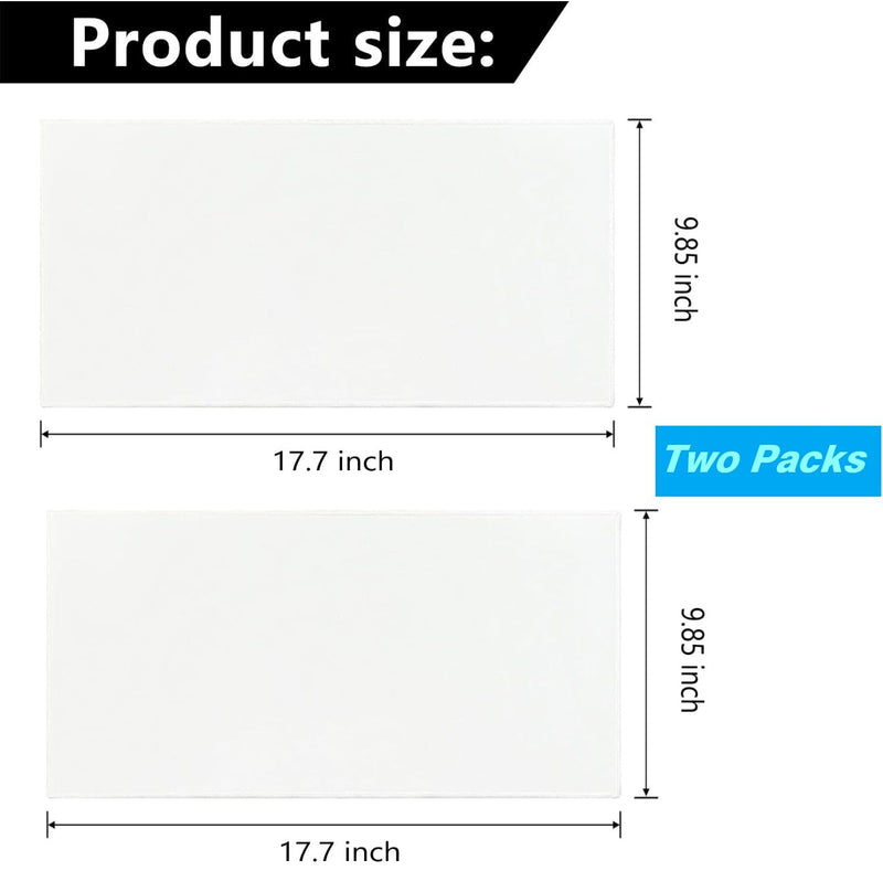 [Australia] - 2 Pcs Organic Cotton Flannel for Castor Oil Pack Wrap, Reusable Castor Oil Compress for Liver Detox, Castor Oil Pads for Abdomen, Joints & Other Areas 