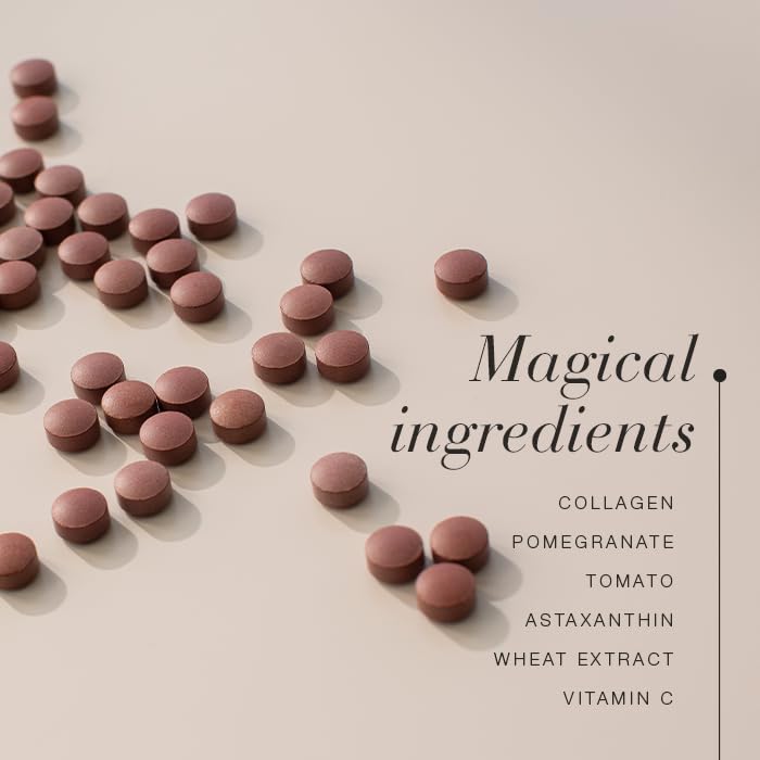 New Nordic Skin Care Collagen Filler - 60 Tablets - Reduce Wrinkles with Marine Collagen Supplement - Dairy Free - Contains Pomegranate