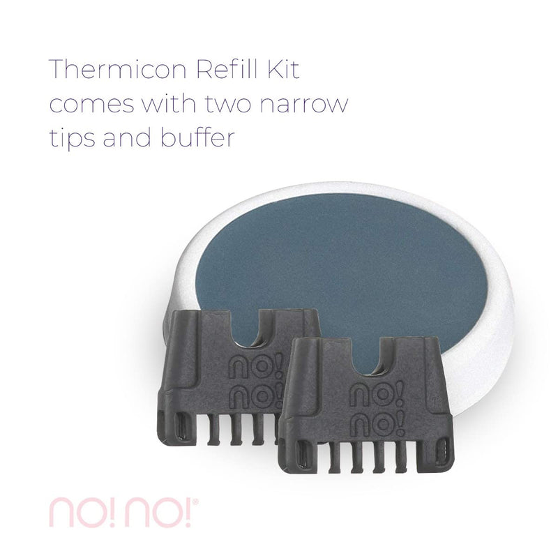 [Australia] - no!no! Thermicon Narrow Tip Refill Pack - Hair Removal for Women - Flawless Replacement Heads Attach to Device for a Smooth Hairless Face, Underarm, & Bikini Area 1 Count (Pack of 1) 