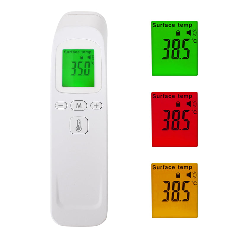 [Australia] - Homirty fever thermometer contactless for adults children baby, digital forehead thermometer temperature measuring device, accurate quick reading, fever alarm, memory recall with precise time, white 