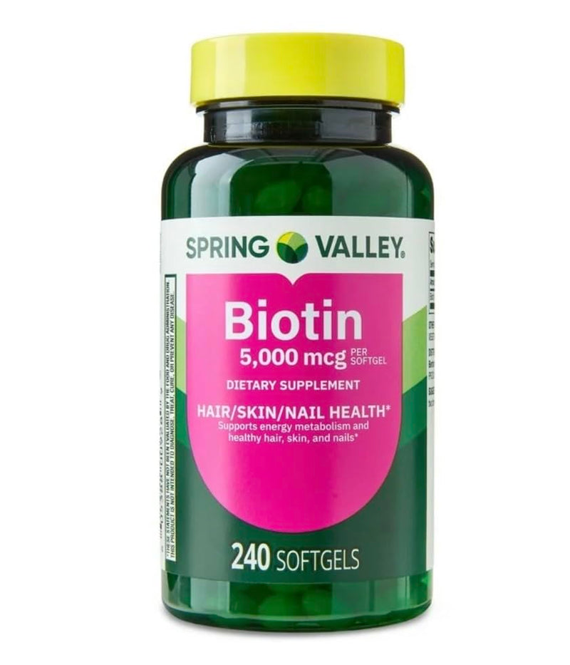 Spring Valley - Biotin 5000 mcg, 240 Softgels
