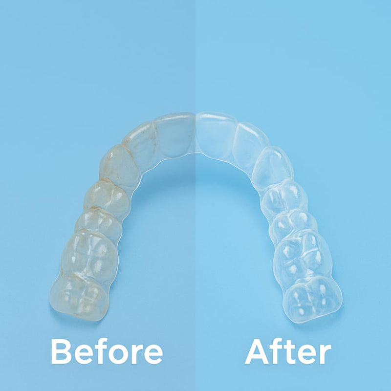 [Australia] - iSonic White CSDW01 Denture/Retainer Cleaning Crystal to Remove Stains, Buildups for all dental/sleep apnea/clear appliances, 8OZ bottle 