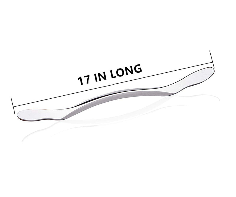 [Australia] - Stainless Steel Gua Sha Scraping Massage Tool - Help Relieve Sore Muscles Great Soft Tissue Mobilization Tool (Long Bar) Modern 