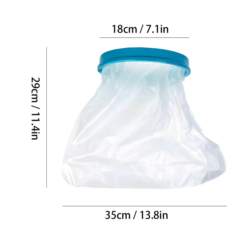 [Australia] - Homirty Waterproof Cast Protection Foot for Shower Plaster Cover Waterproof Protection Reusable Foot Cover Cast Protection Foot Adults for Casts, Bandages, Ankles, Fracture 