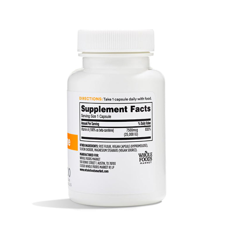 [Australia] - 365 by Whole Foods Market, Beta Carotene Dry 15000 MCG, 100 Count 