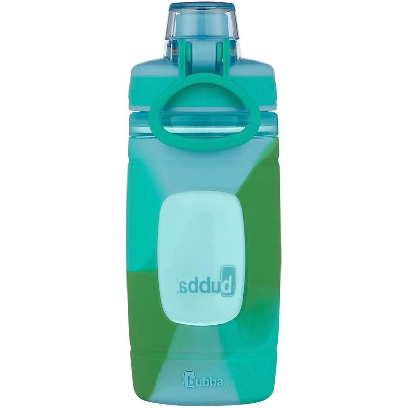[Australia] - Bubba Flo Kids Water Bottle with Silicone Sleeve, 16oz., Rock Candy and Kiwi 16oz (Pack of 1) Kiwi Color Wash 