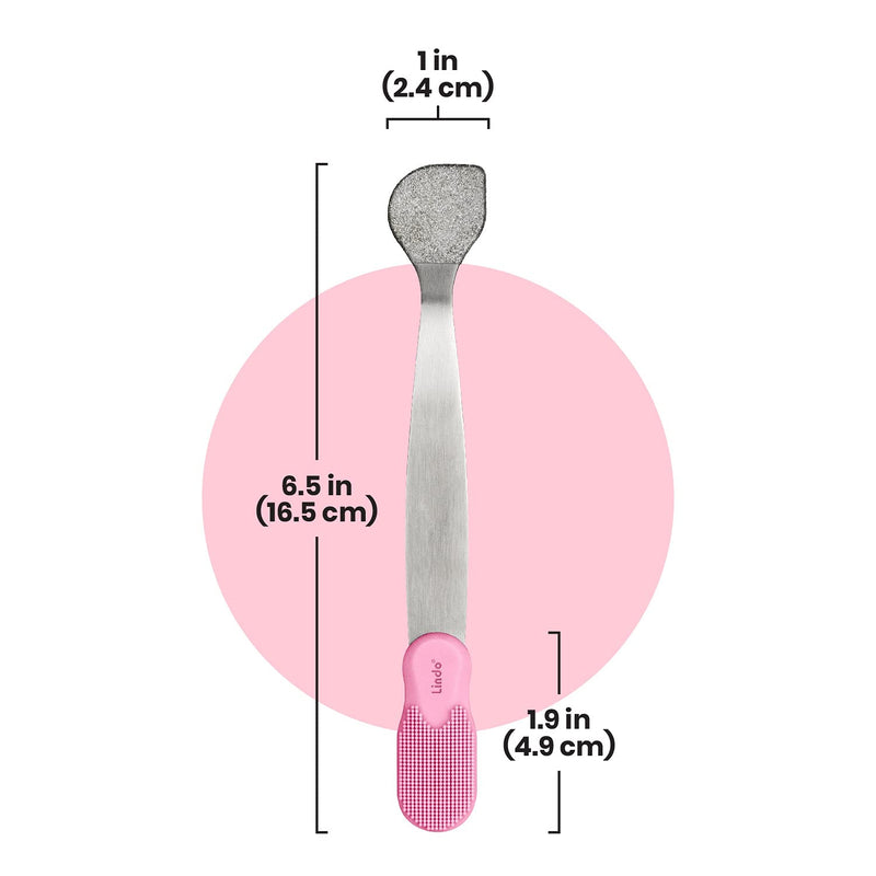 [Australia] - Lindo Beauty Buffer - Microdermabrasion Tool, Diamond Infused, Embedded Silicone Lip Scrubber, For Smooth Skin, Radiant Complexion, Travel Pouch Included (Beauty Buffer with Silicone Lip Scrubber) 