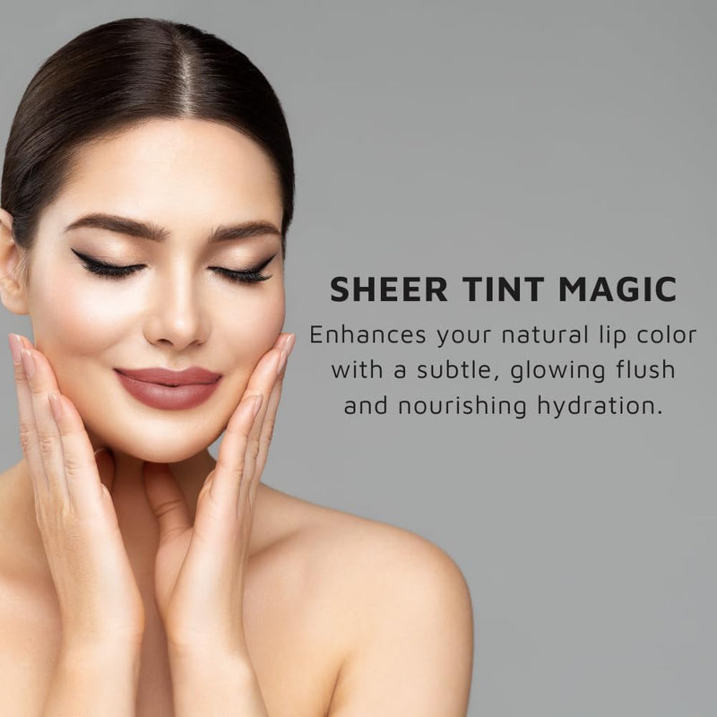 Lip-Lift Tinted Lip Balm Conditioner, Vegan Hydrating Balm w/Vitamin E + Collagen + Aloe + Peptide, Sheer Buildable Color, Moisture-Barrier Care for Dry, Chapped Lips, Smooths Look of Lines Rosewood
