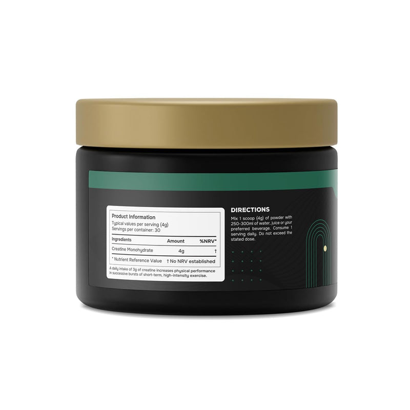 Theonia Creatine Monohydrate Powder - 30 Servings - 100% Pure Creatine | Unflavoured - Vegan - Supports Strength, Power & Muscle Recovery