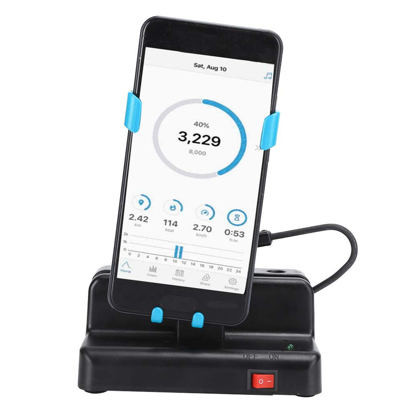 [Australia] - Automatic Mobile Phone Shaker, Cellphone Swinger, Phone Steps Counter with Automatic Motion for Fitness Tracking, Home Use, Mute Stainless Steel Bearings Quick Steps Earning Device- Blue 