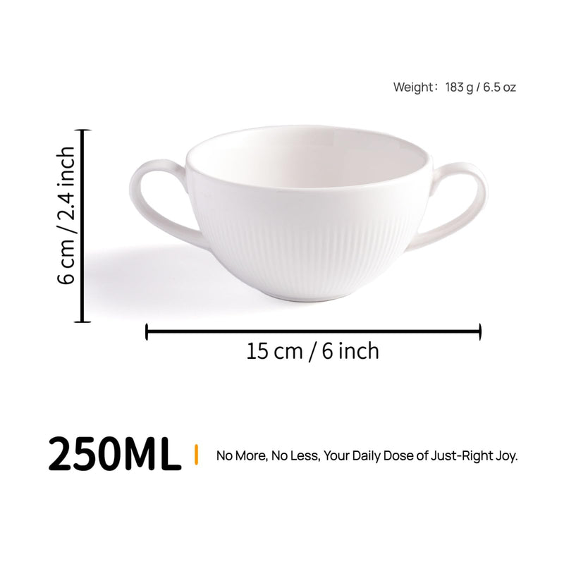 Two Handle Cup, Living Aid, Tremors, Weaker grip, Arthritis, Health Conditions, Disabilities, Dual handle 250 ml S