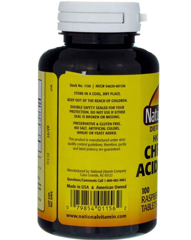 Nature's Blend Acidophilus Chewable Raspberry Flavor - 100 Tablets, Pack of 2