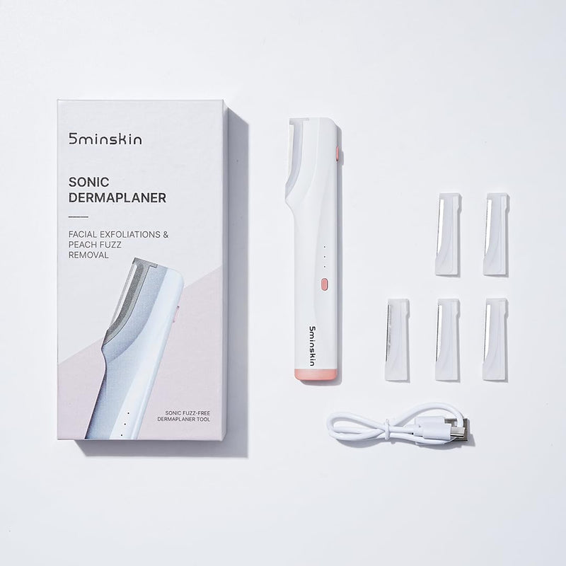 Electric Dermaplaning Tool for Face - Professional Exfoliation and Peach Fuzz Removal | Painless Facial Hair Remover for Smooth, Radiant Skin