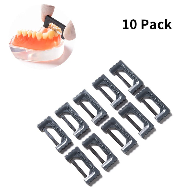 [Australia] - Easyinsmile Dental IPR Strip System 10Pcs Orthodontic Interproximal Reduction Enamel Kits (Black) Black 