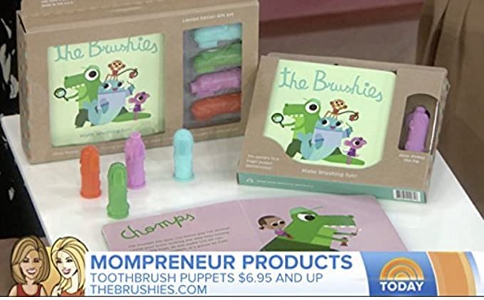 [Australia] - The Brushies Pinkey The Pig Toddler Toothbrush & Storybook Set/Dental Item and Book/Youth Tooth & Gum Care/Ages 4 Weeks to 4 Years 