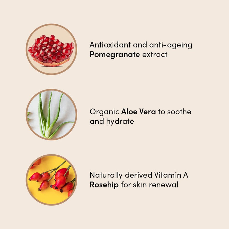 Urban Veda Skin Firming Body Wash with Vitamin C | Moisturizing Body Wash with Evening Primrose Oil | Mature Skin Bath & Shower Gel Wash | Exfoliating Body Wash Women & Men | 6.07 Fl Oz Rose & Jasmine