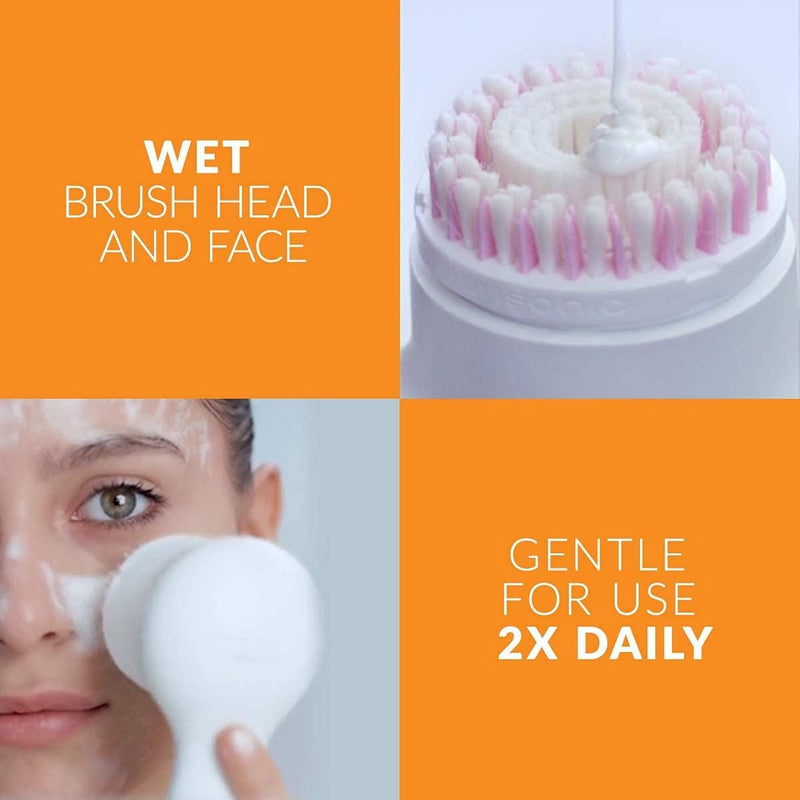 [Australia] - Clarisonic Facial Cleansing Brush Head Replacement, Whitening, Compatible with Mia 1, Mia 2, Mia Fit, Alpha Fit (2count) 2count 