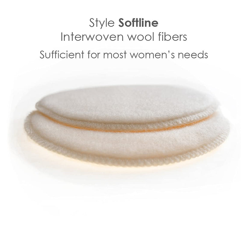 [Australia] - Merino Wool Nursing Pads, Style Softline, Regular Thickness, size Small - 6 in. diameter 6 Inch, Regular Thickness 