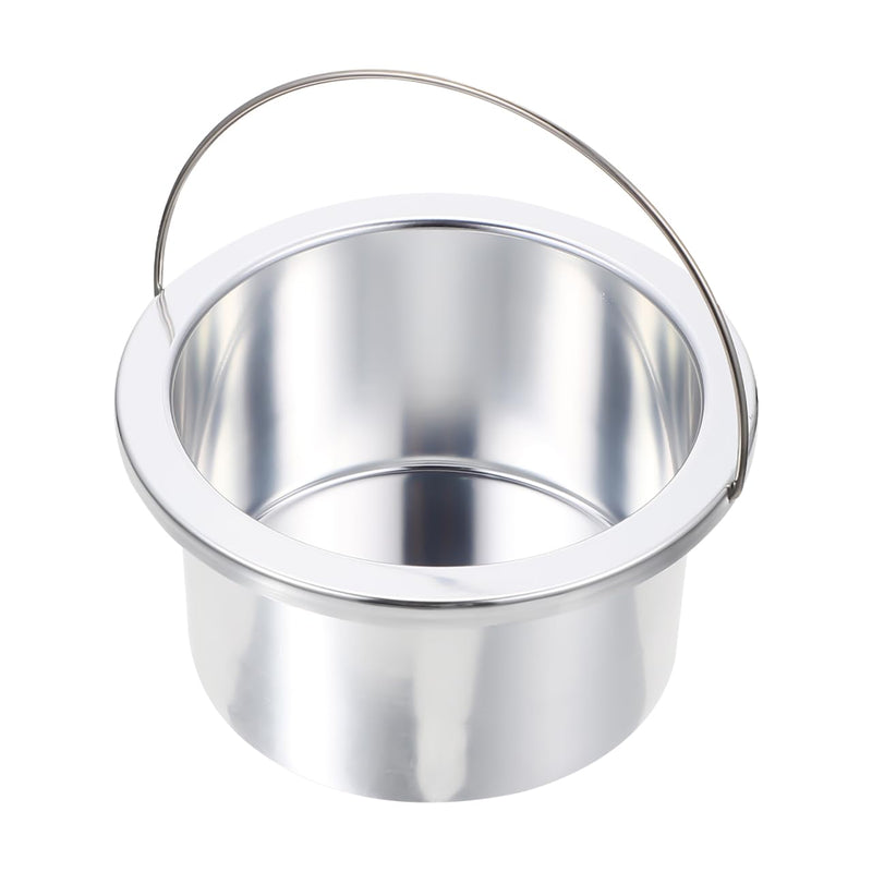 Wax Melter Inner Pot Aluminum Wax Warmer Replacement Bowl for Hair Removal 4.92 Inch Non-Stick Design with Ergonomic Handle for Easy Cleaning