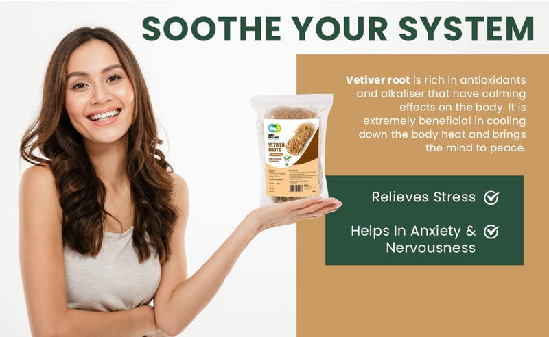 [Australia] - Vetiver Root/Dried Khus-Khus/Vetiveria Zizanioides (50 grams), Young Roots Not Aged Matured Roots, Natural Herbal Coolant - Way4Organic (3 Pack) 5.29 Ounce (Pack of 1) 