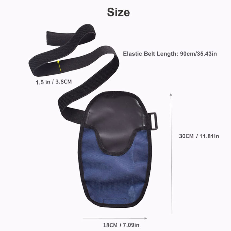 Waterproof Ostomy Bag Covers Adjustable Universal Stoma Pouch Cover Ostomy Supplies for ileostomy Black+blue