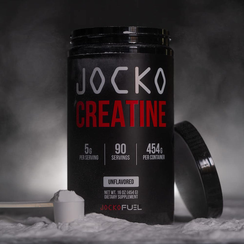 [Australia] - Jocko Fuel Creatine Monohydrate Powder - Creatine for Men & Women, Supplement for Athletic Performance & Muscle Health, 90 Servings 16 oz (Unflavored) 