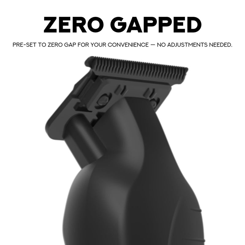 [Australia] - Supreme Trimmer Vader ST3778 – Professional Cordless Barber Liner & Detailer | 210 Min Runtime, 7000 RPM Motor, Zero Gap DLC T-Blade, USB-C Fast Charging | Beard, Hair & Body Black 