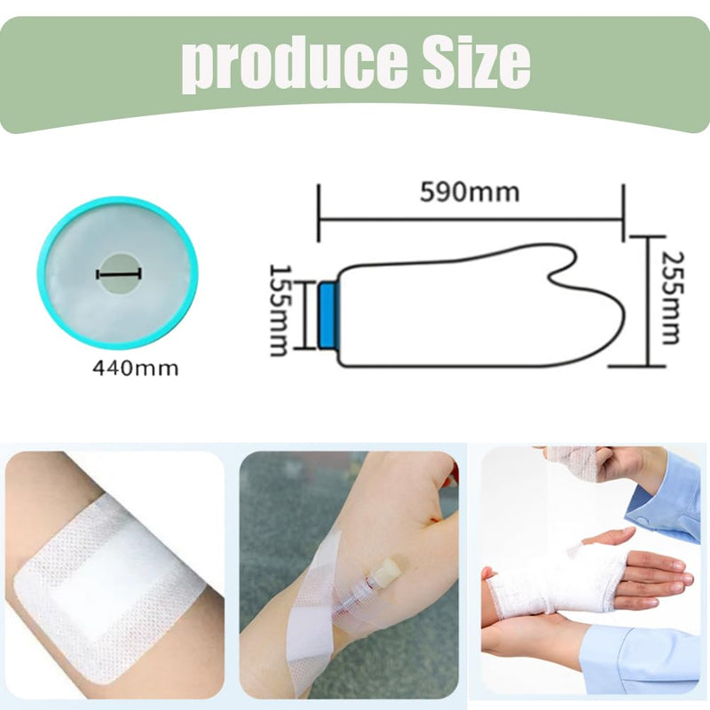 [Australia] - Gurxi Plaster Protection Waterproof Arm Shower Protection Arm Hand Plaster Protection Arm Waterproof Waterproof Bandage Protection Arm, Medical Consumables for Adults The Plaster Protection for Shower, Bath, 60cm 