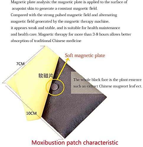 [Australia] - 60pcs Muxibustion Patch Self-Heating Moxa Sticker Chinese Mugwort Leaf Foot Pads Pain Relieve for Neck, Back, Knee, Waist, 7x10cm 