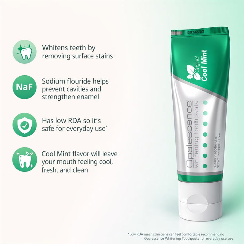 Opalescence Go 15 - Prefilled Teeth Whitening Trays Bundle 6238-1TS | Hydrogen Peroxide 15% - Includes Original Whitening Toothpaste Travel Size 1 Oz & Tongue Scraper (7 Treatments) Mint Flavor 7 Treatments / Original TP/ Tongue Scraper