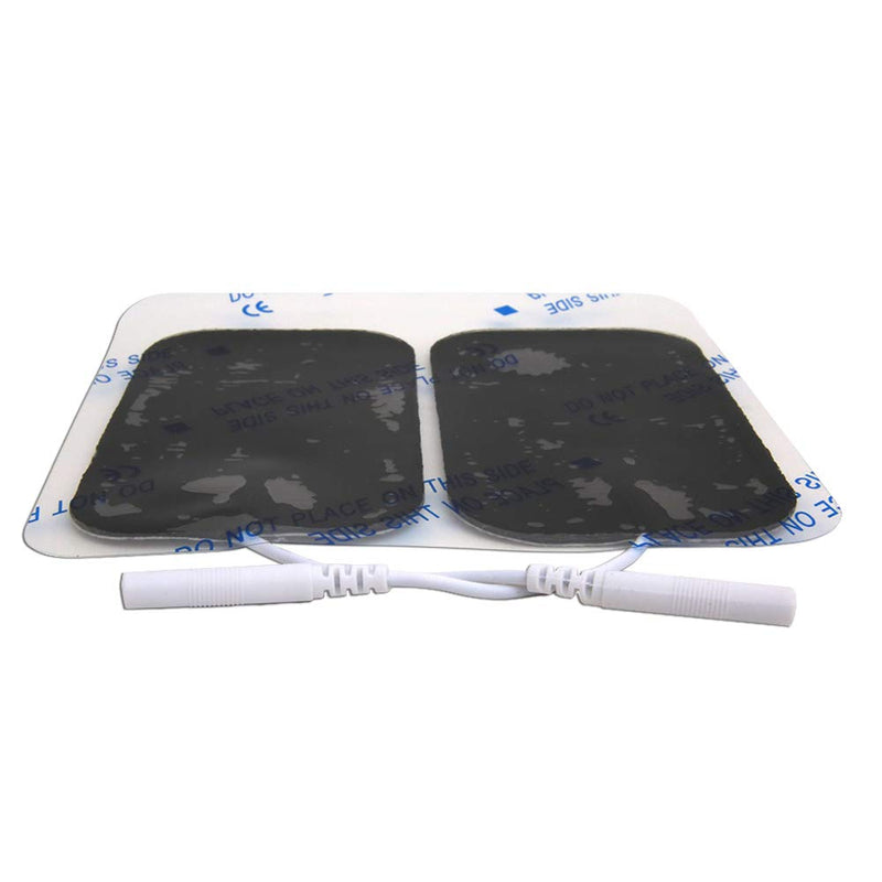 [Australia] - reserv 2" x 4" Rectangle Premium Re-Usable Self Adhesive Electrode Pads for TENS/EMS Unit, Fabric Backed Pads with Premium Gel (Latex Free)(16 Electrodes) 16 Count (Pack of 1) 