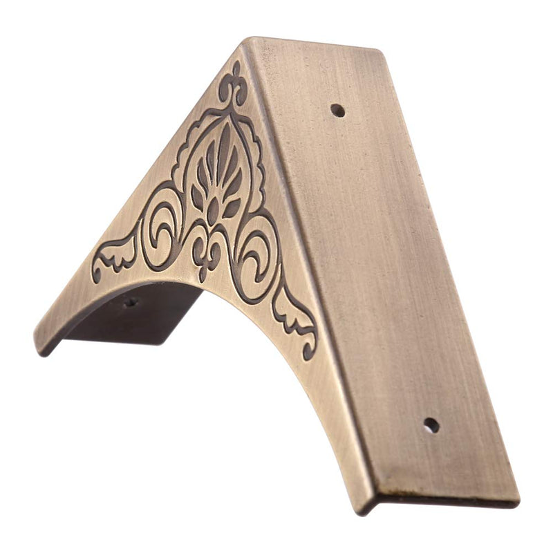 [Australia] - Metal Corner Protector, 4 Pcs Antique Edge Safety Guard Cabinet Furniture Corner Bumpers,Table Corner Protectors,Cover Damaged Corners on Coffee Table (Bronze) Bronze 