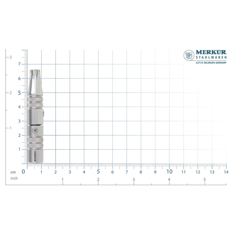 [Australia] - MERKUR Nose & Ears Hair Trimmer, Safe Hair Removal Tool for Men & Women, Twist and Cut Mechanism, Stainless Steel Clip, Easy to Clean, Battery-Free 