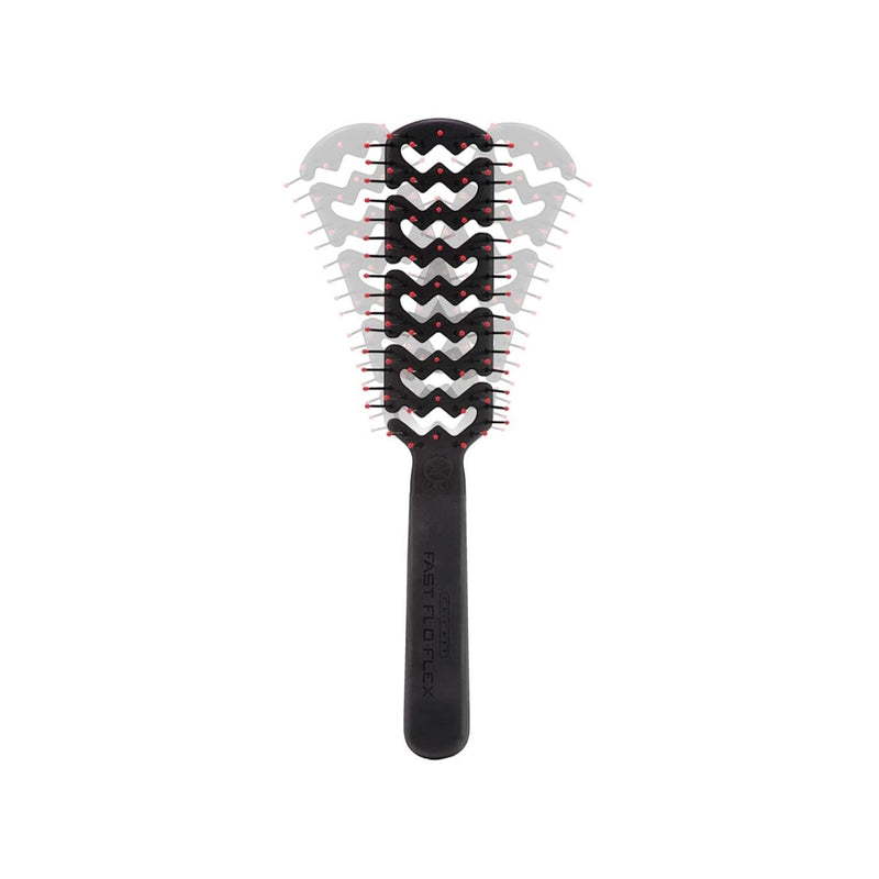 Cricket Static Free Fast Flo Flex Vent Hair Brush - Quick Drying, Detangling, and Styling - Anti-Static Bristles for Frizz-Free Blowouts, Ideal for All Hair Types