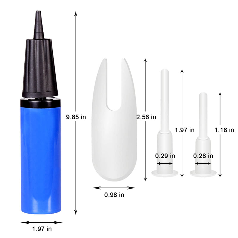 [Australia] - Exercise Ball Pump, Air Pump for Exercise Ball, Yoga Ball Pump with Fitness Ball Plug Replacement kit Yoga Ball Plug Replacement Plug for Exercise Ball Inflator Pump Blue 13 PCS 