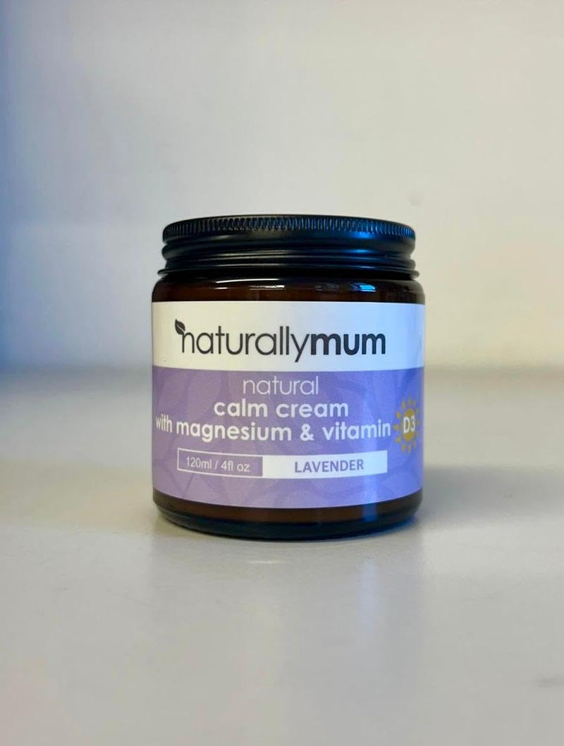 NaturallyMum Magnesium Calm Cream with Vitamin D3 & Lavender – Natural Magnesium Body Cream for Relaxation, Hydrating Skin Care & Bedtime Self Care – Vegan Friendly – 4 Fl oz 4 Fl Oz (Pack of 1)