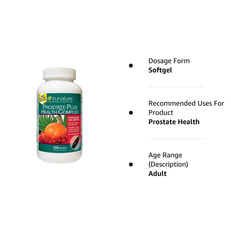 [Australia] - trunature Prostate Health Complex, 250 Softgels 